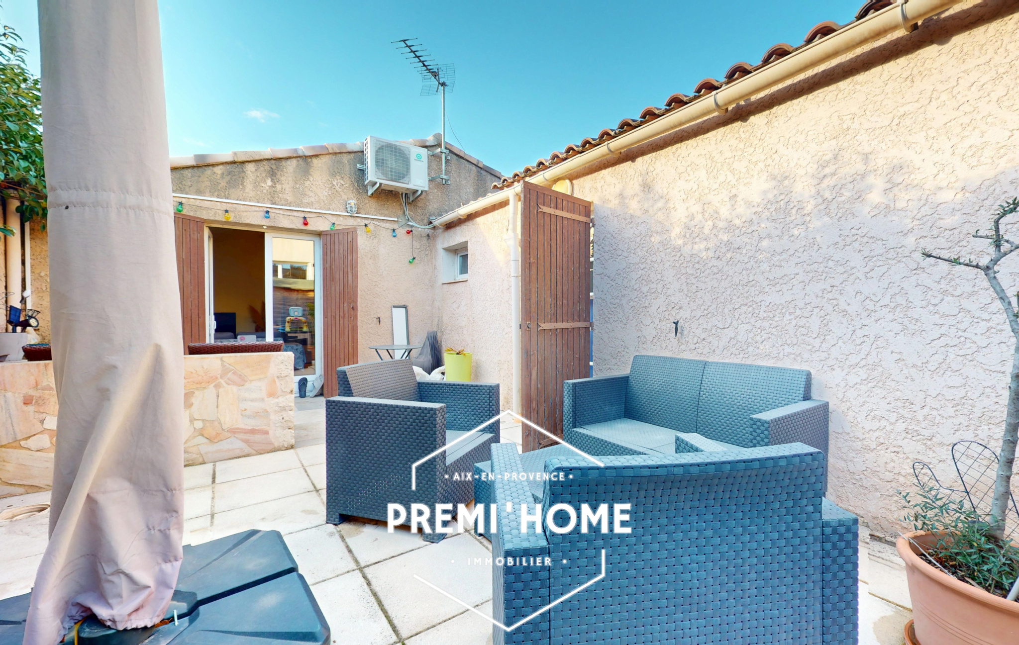 A VENDRE CENTRE LUYNES T3 REZ DE JARDIN MAISON - Premi'home Agence immobilière Aix En Provence