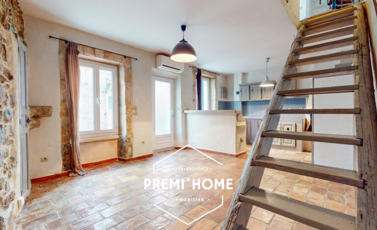 A VENDRE MAISON DE VILLAGE 2 CHAMBRES AUREILLE - Premi'home Agence immobilière Aix En Provence