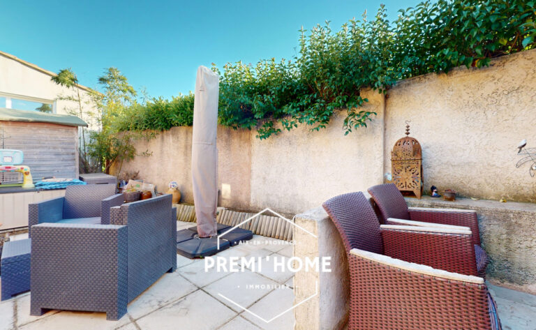 A VENDRE CENTRE LUYNES T3 REZ DE JARDIN MAISON - Premi'home Agence immobilière Aix En Provence