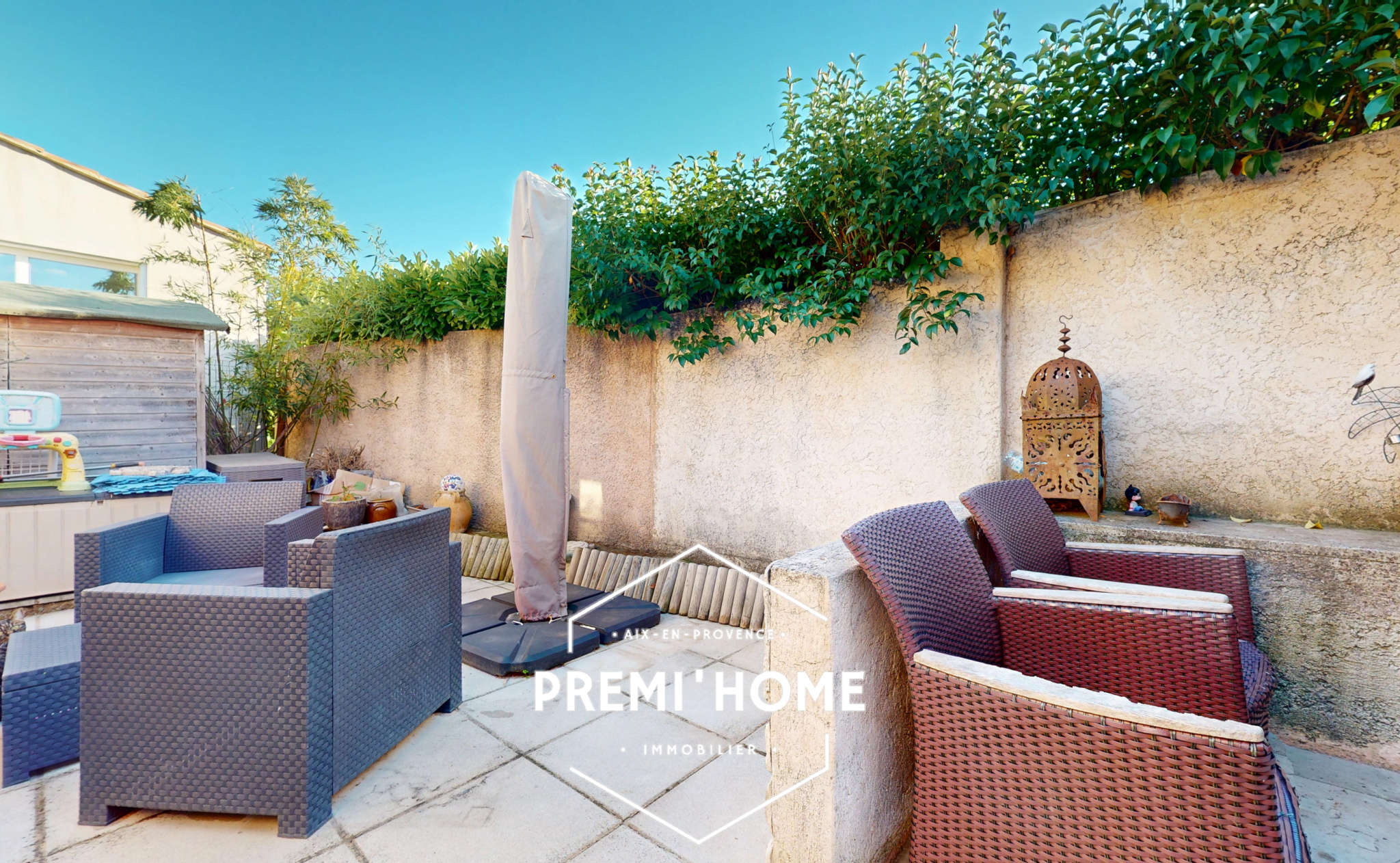 A VENDRE CENTRE LUYNES T3 REZ DE JARDIN MAISON - Premi'home Agence immobilière Aix En Provence