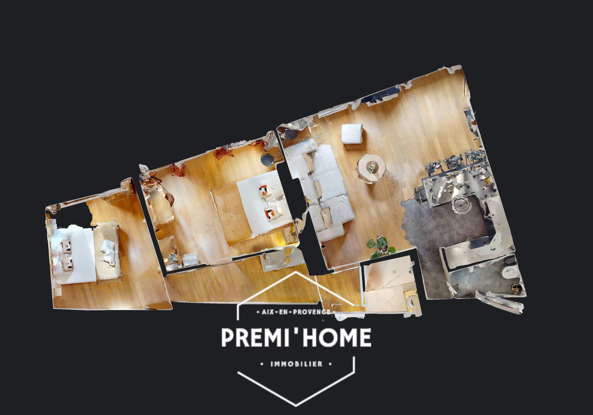 T3 RENOVE A VENDRE CENTRE HISTORIQUE AIX EN PROVENCE - Premi'home Agence immobilière Aix En Provence